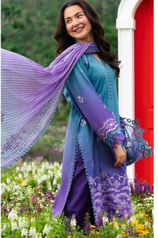 AL Karam☆  ☆Fabric Details : &nbsp;Digital Lawn &amp; Bamber Chiffon