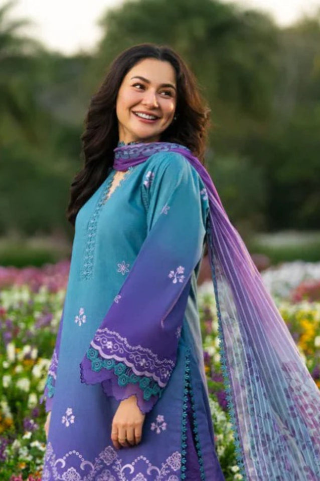 AL Karam☆  ☆Fabric Details : &nbsp;Digital Lawn &amp; Bamber Chiffon