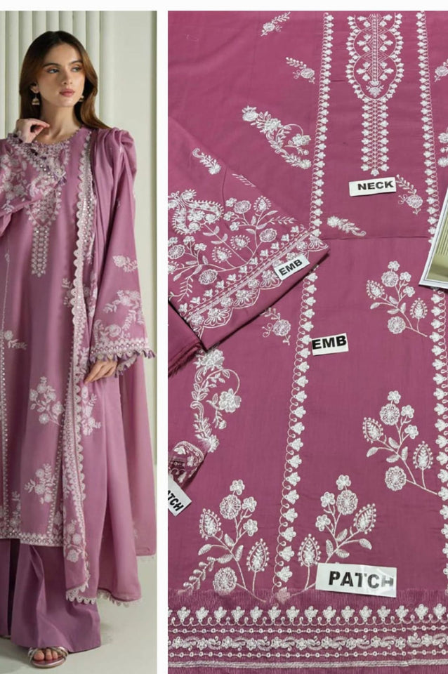 •Heavy embroidered front lawn (Embroidered Daman Patch)
