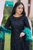 Wedding edition  .Front net Heavy embroidered With Totally handwork adda Work